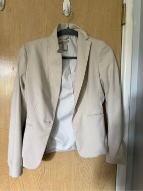 H&M Cream Tailored Blazer